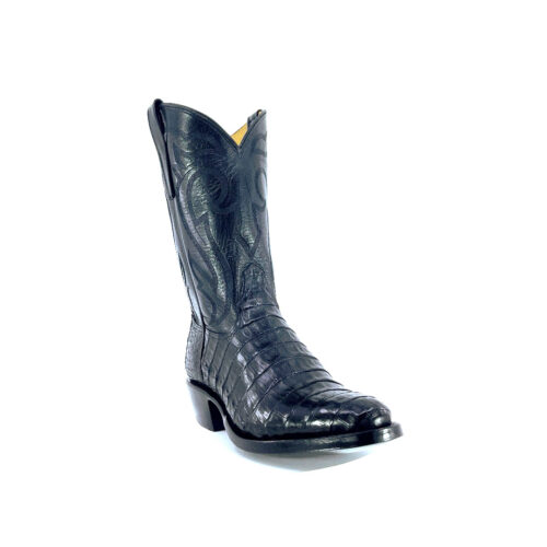 Men's Black Caiman Belly