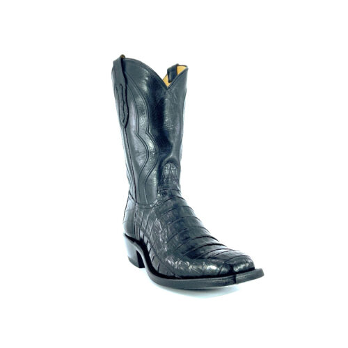 Men's Black Caiman Belly