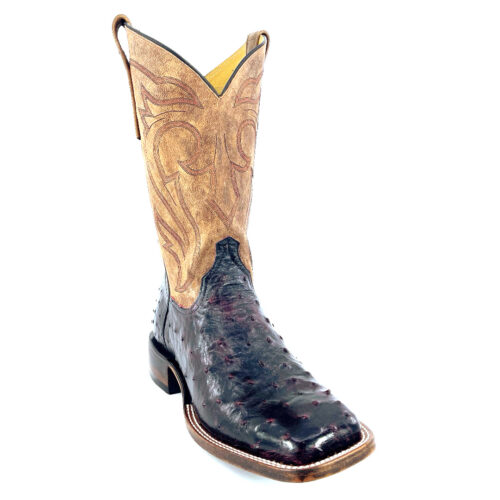 Men's Black Cherry Full Quill Ostrich