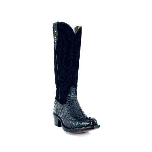 Women's Black South American Caiman Hornback