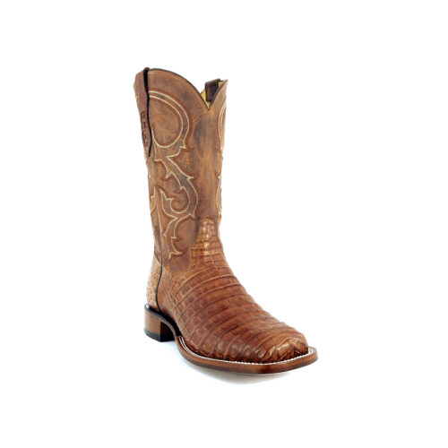 Men's Cognac Oil-Base South American Caiman Belly