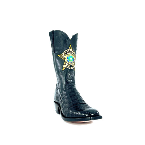 Men's Black Caiman Belly