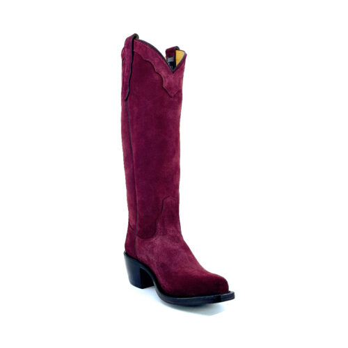 Women's Burgandy Rough-out