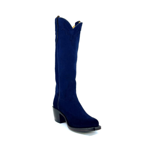 Women's Navy Blue Rough-out