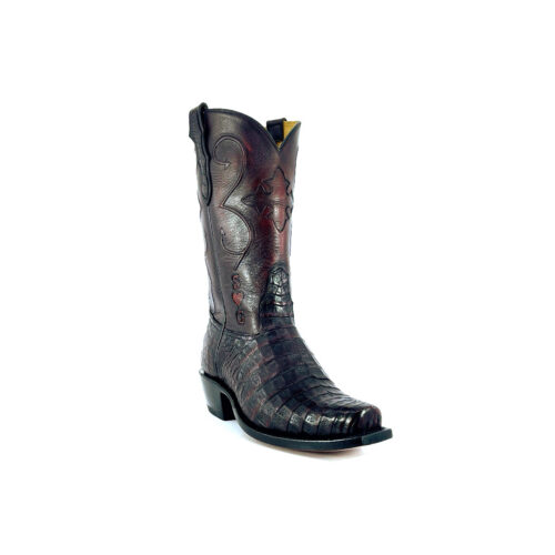 Men's Black Cherry Caiman Belly