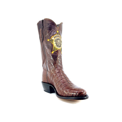 Men's Ameratto Glazed Caiman Belly