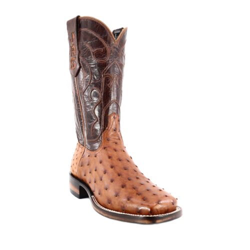 Men's Brandy Bruciato Full Quill Ostrich