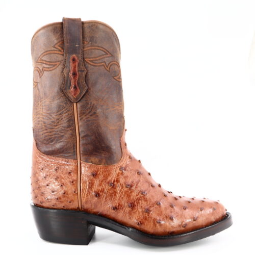 Men's Brandy Bruciato Full Quill Ostrich