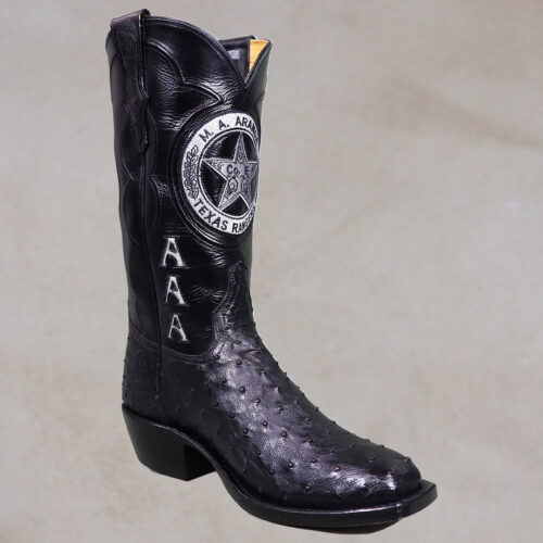 Men's Black Zimbabwe Full Quill Ostrich