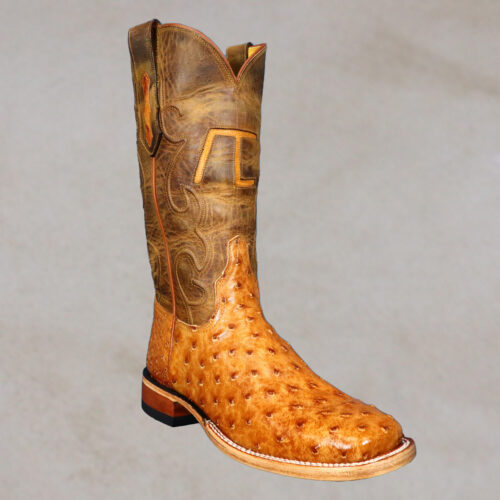 Men's Cognac Full Quill Ostrich