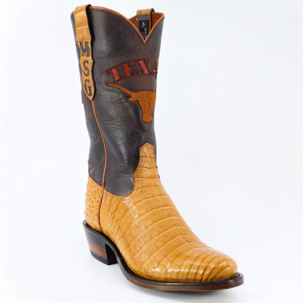 Men's Saddle Tan Caiman Belly