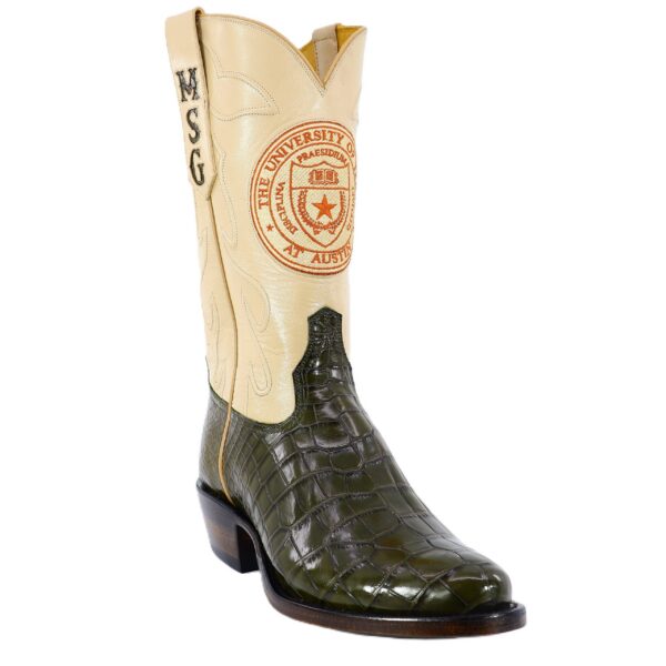 Men's Olive Green American Alligator