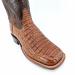 Front view of Cigar Caiman Hornback Wide Square Toe Boots