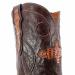 Top view of Custom Cigar Caiman Hornback Wide Square Toe Boots