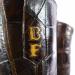 Custom initials and personalized artwork on handcrafted American alligator Western boots by Mandujano Bootmakers