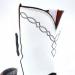 Shaft view of handcrafted custom ostrich boots