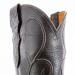 Women's chocolate American alligator cowgirl toe boots showcasing embroidered leather shaft